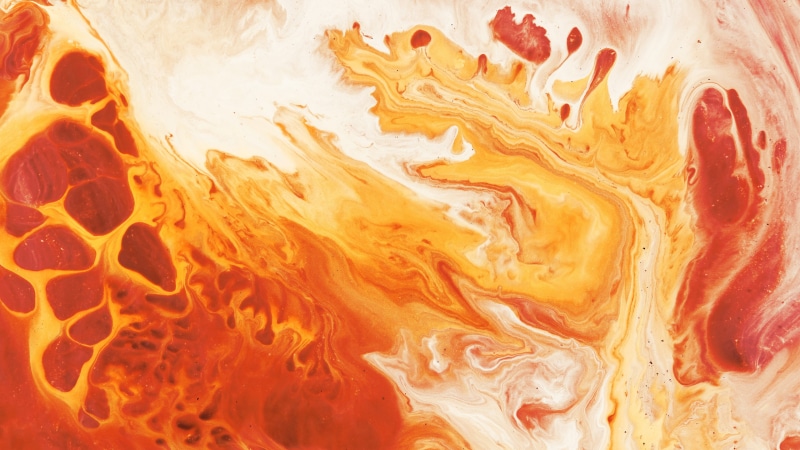 water, 4K, 4K, close-up, Fluid, full frame, no people, mixing, abstract backgrounds, nature, textured, food, dye, Orange, indoors, flowing, food and drink
