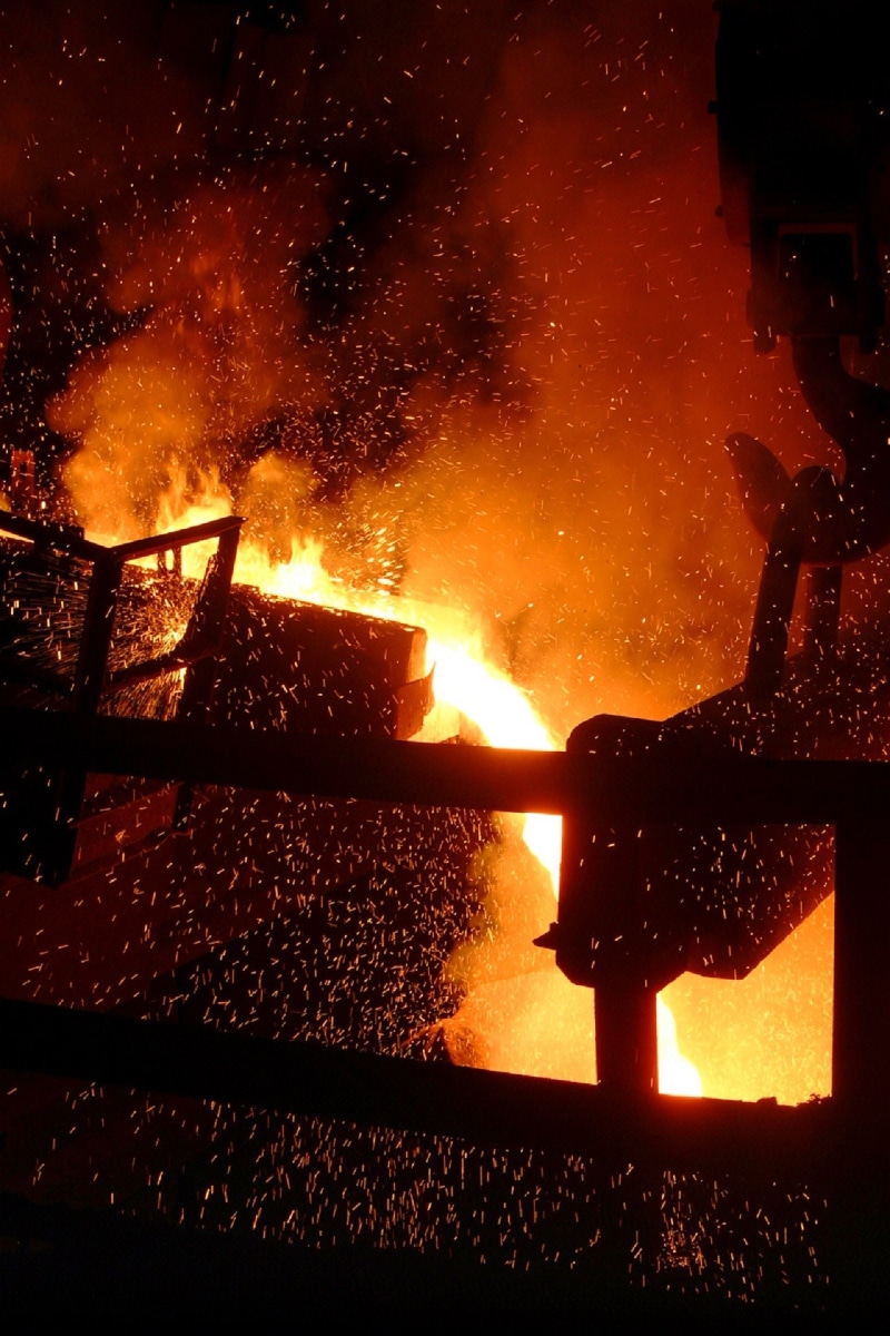 night, warning sign, environment, furnace, accidents and disasters, fire, production, plant, orange color, heat - temperature, glowing, worker, 1080P