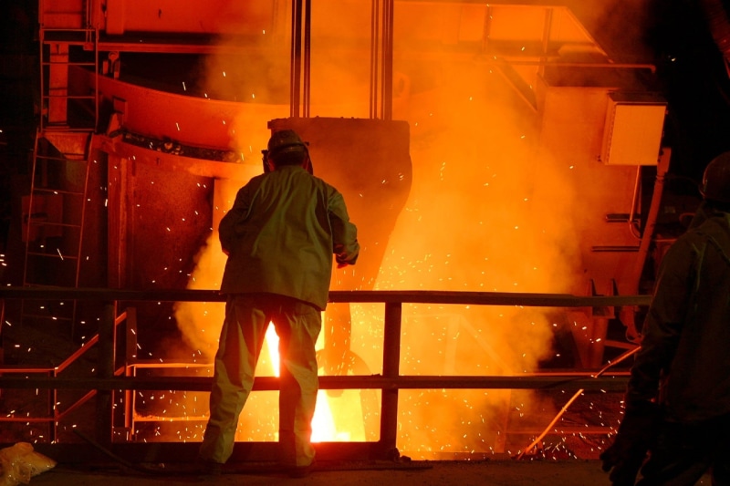 hot, real people, industrial, foundry, factory, protection, heat - Temperature, fire, industry, cast, glowing, pants, people, manufacturing, manual Worker