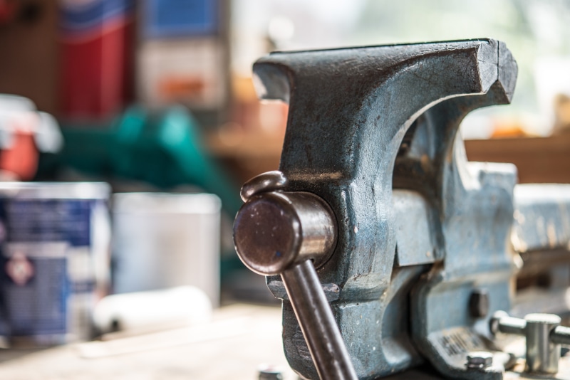 automobile industry, manual, steel, craftsmanship, technology, vise, black, close-up, forge, day, no people, Workshop, occupation, metal, heavy, machine part