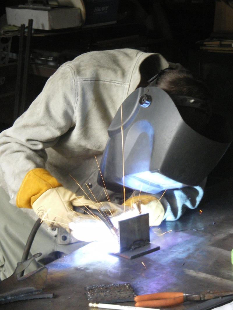 machinery, arc, working, skill, worker, fabrication, metal, one person, technology, manual, welder, production, fire, assembly, steel, indoors, metalwork
