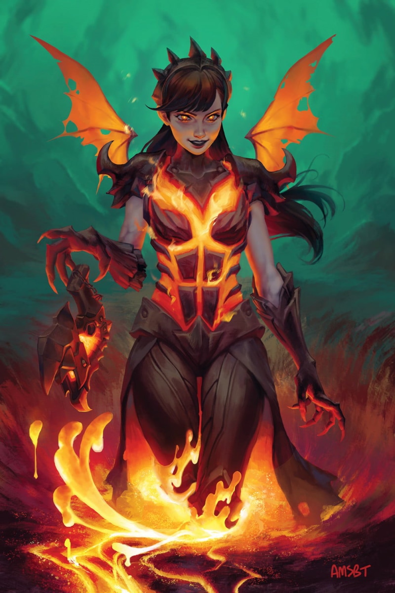 720P, mystery, creativity, brunette, fire - natural phenomenon, glowing, wings, adult, women, angel, burning, Overwatch, fire, motion, demon - fictional character