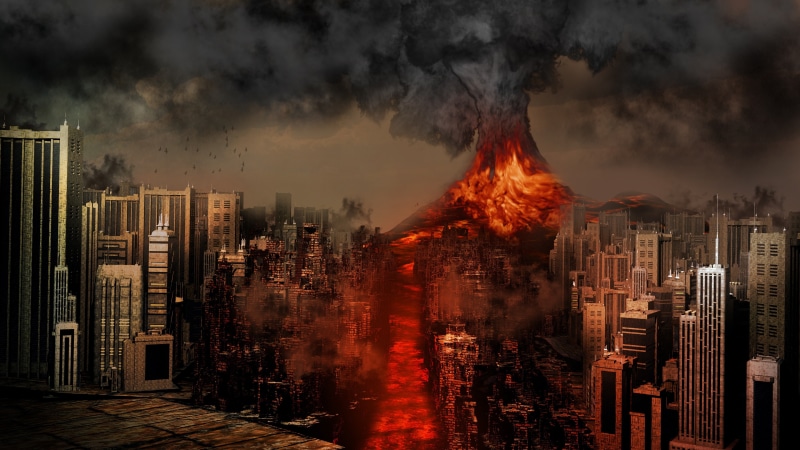 4K, Volcano, Sakurajima, Design, Disaster, Destroy, Lava, Japan, Creative, City