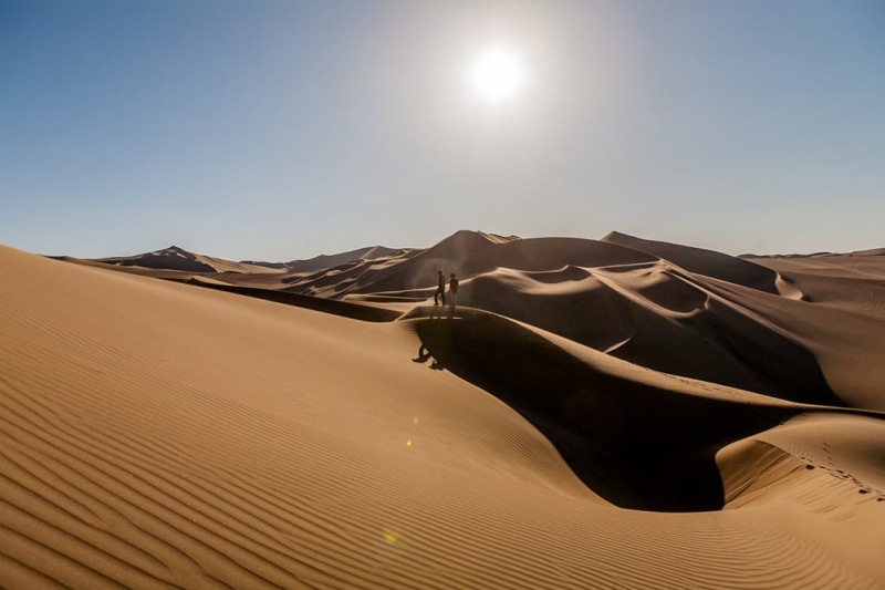 arabia, Desert, peru, landscape, Ica, two, arid Climate, standing, sand ...