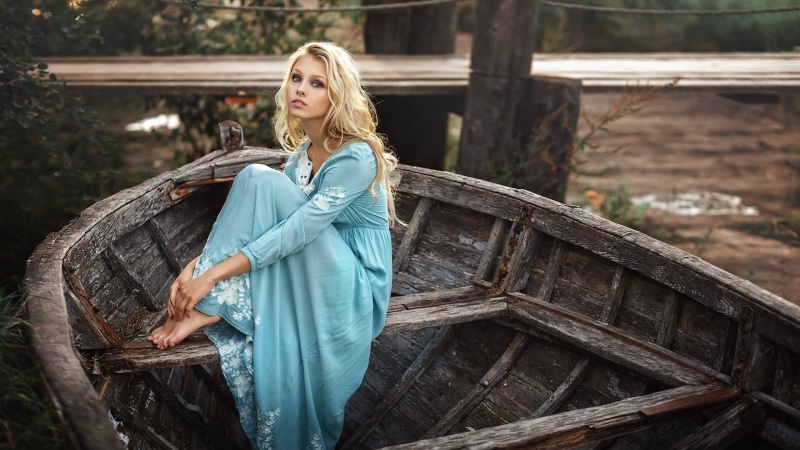 Alice Tarasenko, barefoot, lifestyles, young adult, beauty, long hair, young women, sitting, built structure, women, day, architecture, real people, 1080P