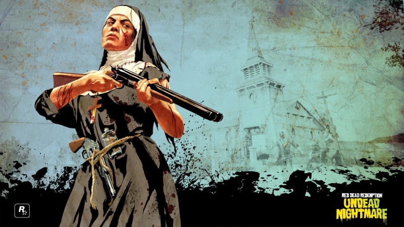 musical equipment, Red Dead Redemption: Undead Nightmare, string instrument, video games, one person, digital, music, playing, portrait, holding, lifestyles