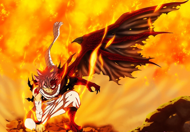 dragon slayer, battlefield, fire, claws, Natsu Dragneel, spark, dragon force, logo, catch, 2K, tattoo, Etherias Natsu Dragneel, brand, Fairy Tail, manga