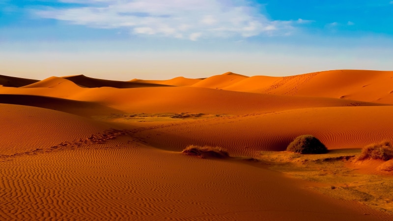 landscape, sand, sahara, dune, desert, morocco, 1080P, nature