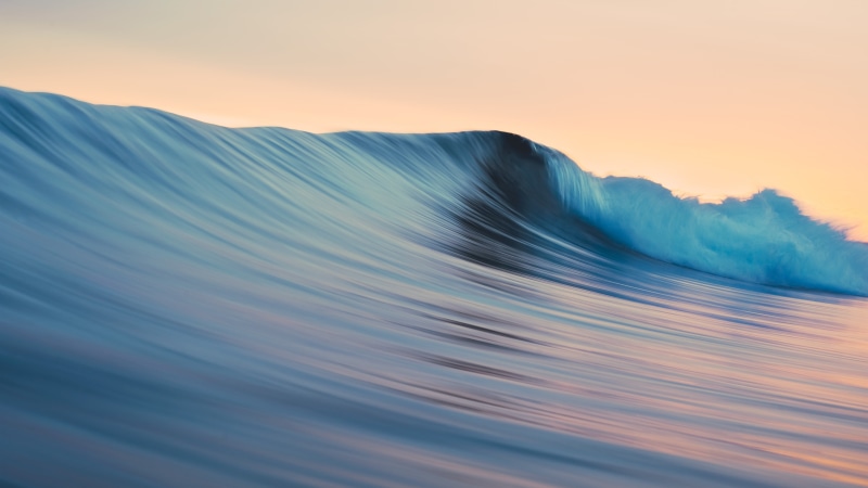 beauty in nature, water, blue, Apple, motion, blurred motion, Mac, landscape, travel destinations, environment, Wave, long exposure, power, flowing, sunset