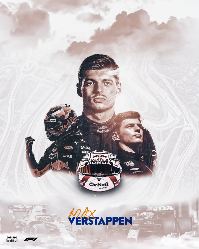 Max Verstappen, Red Bull, Formula 1, graphic design, 720P