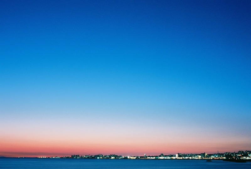 Sigma, Art, 35mm, Kodak, landscape, sunset, film, dusk, night, Palette, city, sea  park, F1.4, Sigma SA, town, SA-9, sky  city, sea, Ektar, blue, twilight