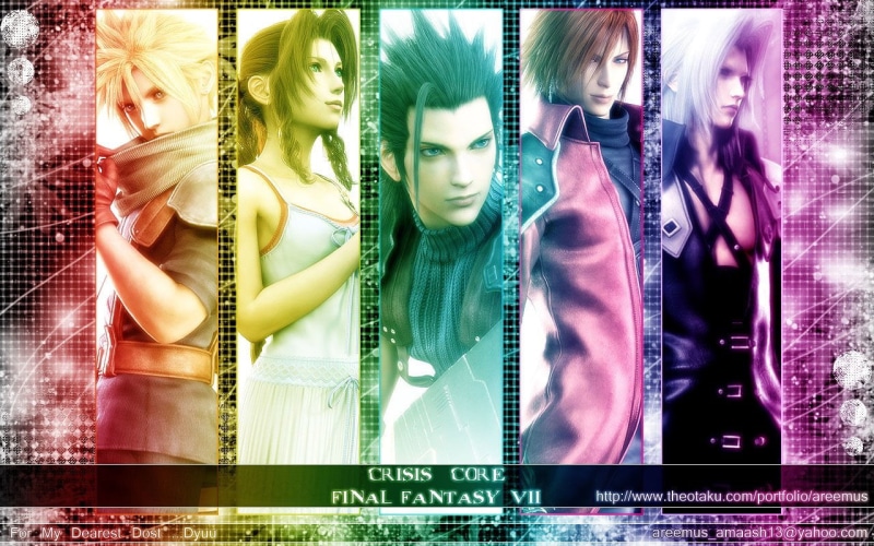illuminated, final, women, indoors, retail display, retail, Crisis Core: Final Fantasy VII, real people, Genesis Rhapsodos, multiple image, lifestyles
