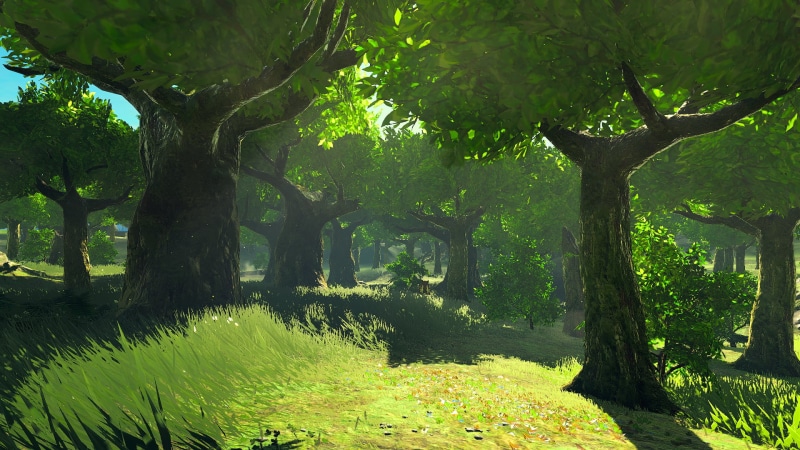 grass, cemu, forest, botw, leaves, landscape, The Legend of Zelda, video game art, 1080P, The Legend of Zelda: Breath of the Wild, screen shot