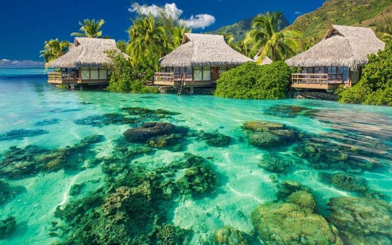 vacation, paradise, Ocean, hut, 2K, summer, palms, beach, tropical, sunshine, Sea