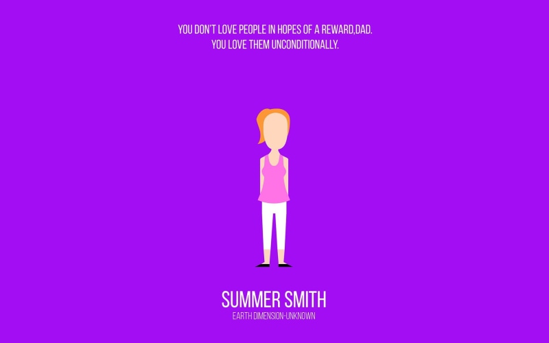 purple background, no people, creativity, indoors, colored background, summer, Rick and Morty, text, minimalism, illuminated, pink color, smith, cartoon