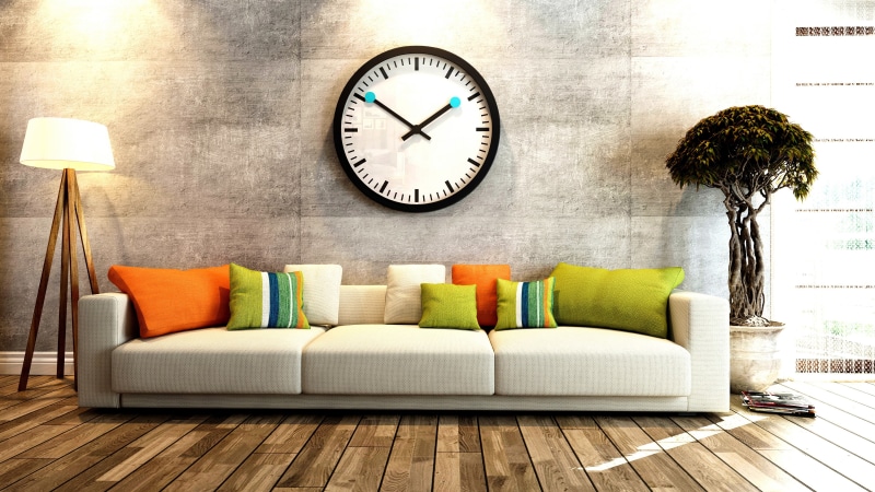 relaxation, no people, 4K, pillow, wall - building feature, sofa, interior, indoors, white, apartment, domestic room, electric lamp, furniture, flooring