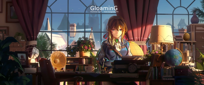 anime, interior, Violet Evergarden, room, 1080P, anime girls