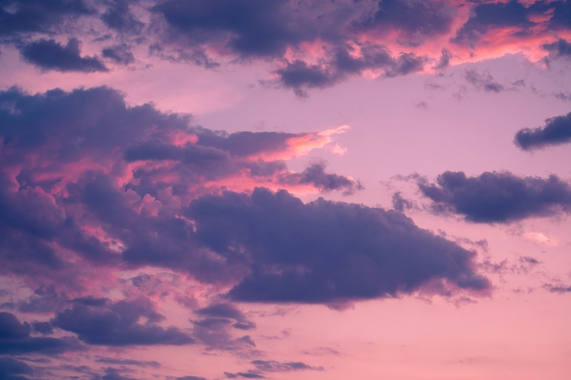 colour, evening, abstract, cloud, sky, pink color, clouds, outdoors, pink, purple, texture, pinky, 5K, scenics - nature, above the clouds, vibrant color