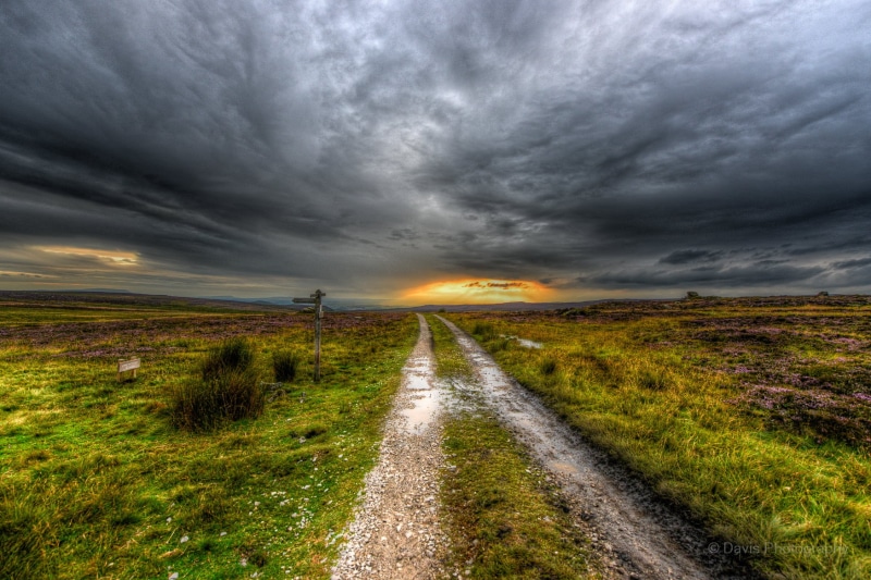 road, scenics, cloudy, rural Scene, landscape, 720P, North Yorkshire, sunsets, outdoors, grass, beside, grasses, cloudscape, Barden, gray, Skipton, sky