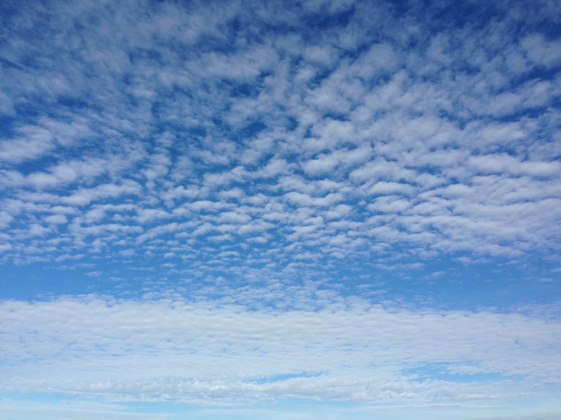 nubes, azul, cielo, blancas, 2K, naturaleza