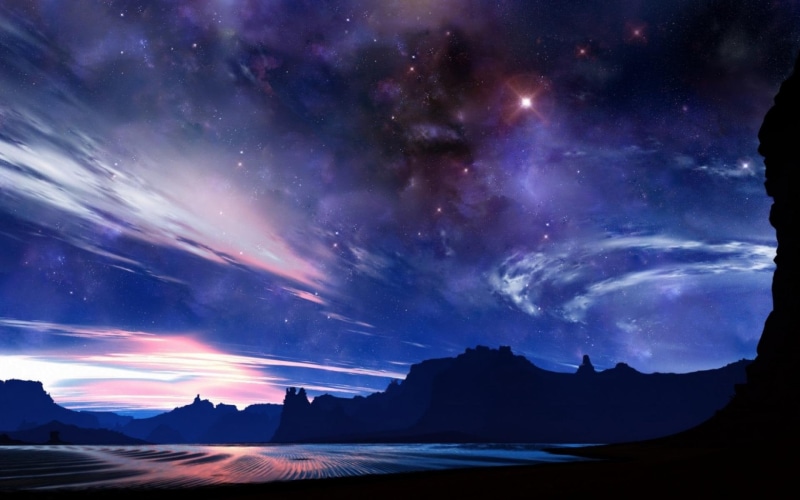 nubes, 1080P, naturaleza, cielo, estrellas