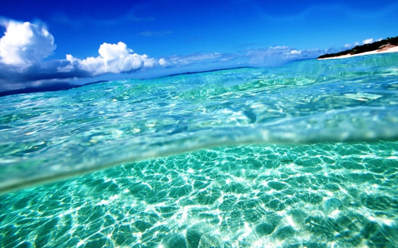 azul, oceano, mar, naturaleza, 1080P