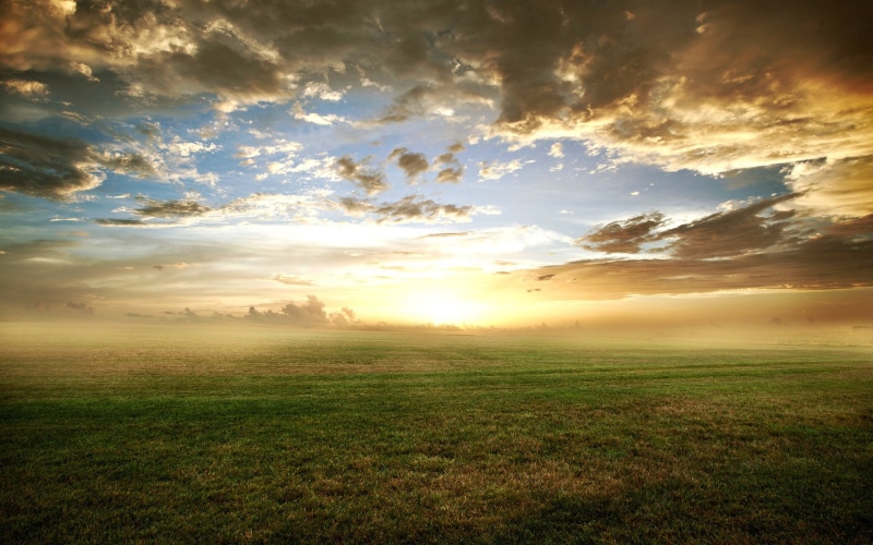 1080P, amanecer, nubes, valle, naturaleza