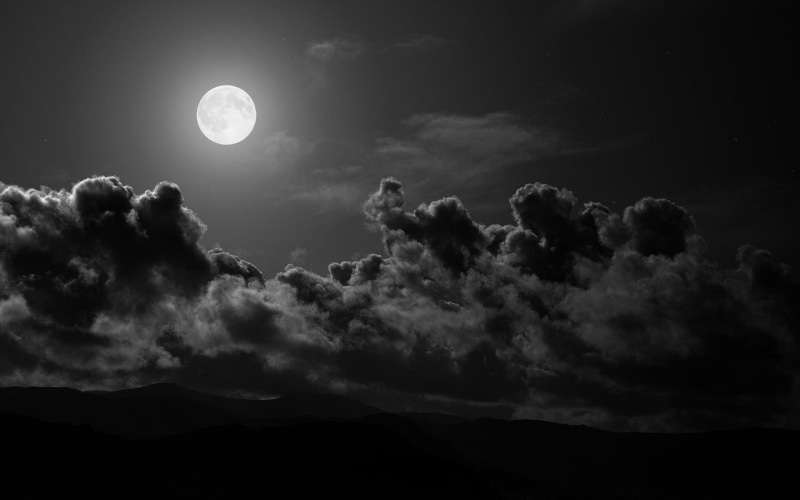 sunlight, blue, clouds, heaven, glowing, sun, tranquil scene, sky, tranquility, black Color, moon, meteorology, thunderstorm, dark, silhouette