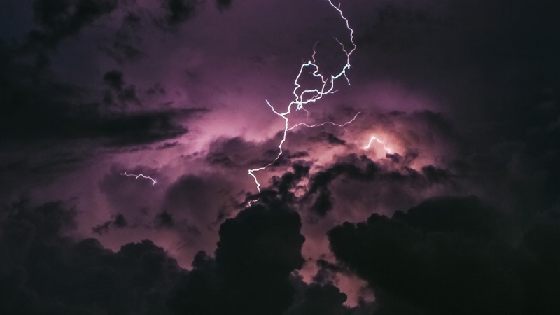 meteorology, sign, night, dramatic sky, warning sign, power in nature, purple, cloud - sky, dark, outdoors, power, sky, storm cloud, thunderstorm, beauty in nature