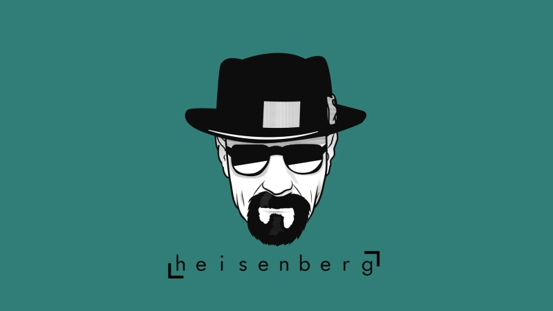 green background, no people, studio shot, Heisenberg, TV, turquoise colored, copy space, disguise, cut out, still life, technology, green color, indoors