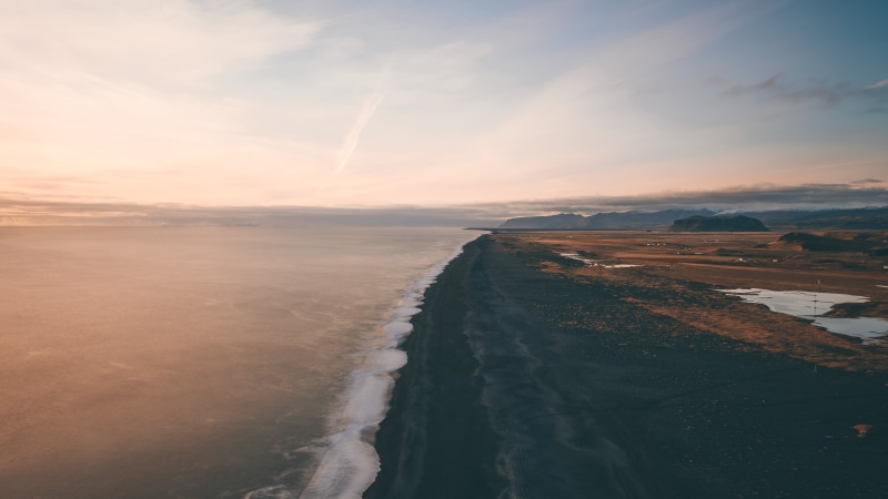 road, tranquil scene, scenics - nature, sunrise - Dawn, waves, sea, remote, non-urban scene, horizon, sunset, cloud - Sky, tranquility, environment, beauty In Nature