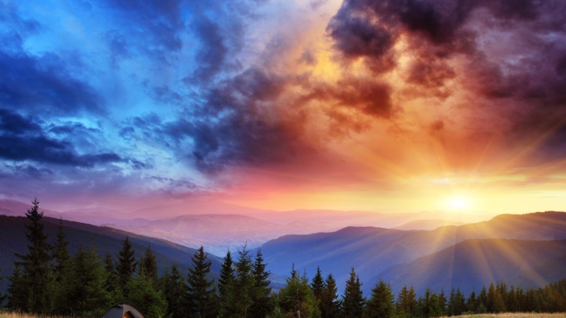 space, sky, overcast, sun, cloudy, scenic, horizon, tranquil, high, environment, cloud, color, scenics, silhouette, landscape, climate, meteorology, sunny