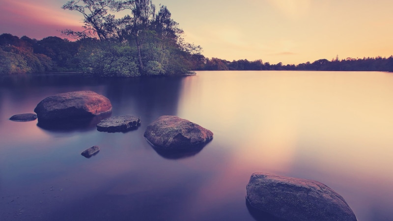 rock, heaven, scenic, travel, nature, beauty in nature, season, dusk, environment, clouds, purple, sunlight, no people, cloudy, tree, sky, outdoor, horizon