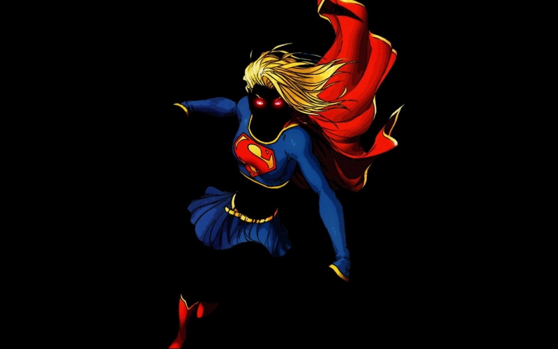 full length, multi colored, DC Comics, superhero, arts culture and entertainment, stage - performance space, motion, super, one person, girl, indoors, performance