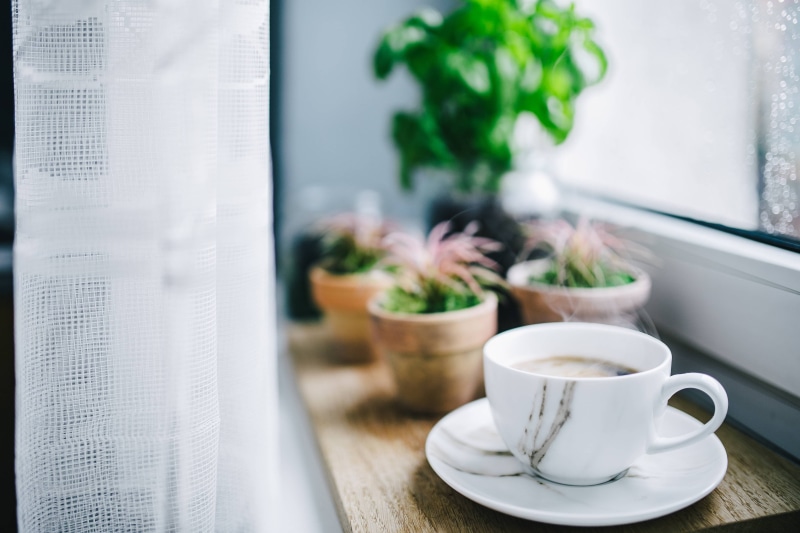 coffee cup, table, cafe, no People, saucer, cup, cappucino, window, indoors, breakfast, coffee - Drink, refreshment, morning, crockery, mug, coffee, food and drink