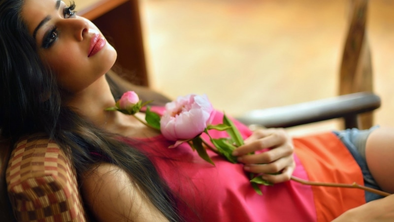 1080P, hot babes and girls, flowers, girl