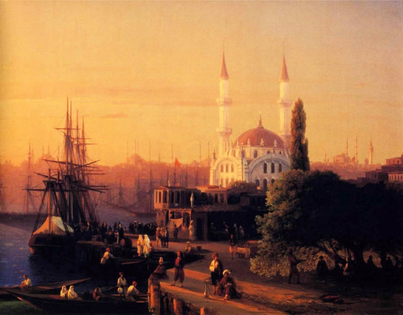 real people, ottoman Empire, skies, mode of transportation, architecture, cultures, sky, hagia Sophia, ortakoy, the past, famous Place, islam, mosque, red