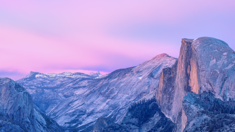 Sunrise, El Capitan, macOS, Morning, Stock, 4K, 4K, Mountains, HD, OS X Yosemite, Yosemite National Park