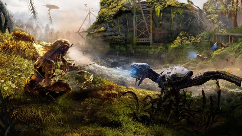Horizon Zero Dawn, Aloy, dawn, zero, 4K, Cardiff, horizon, 4K, Watchers