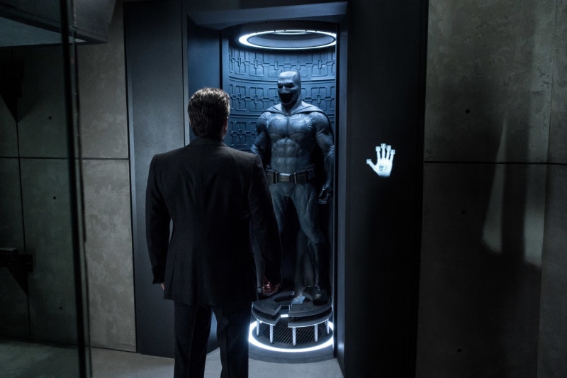 indoors, 1080P, bathroom, men, wall - building feature, adult, representation, rear view, real people, Ben Affleck, human representation, clothing