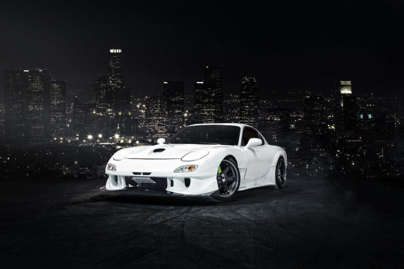 1080P, mazda, rx 7, tuning, rx7, white
