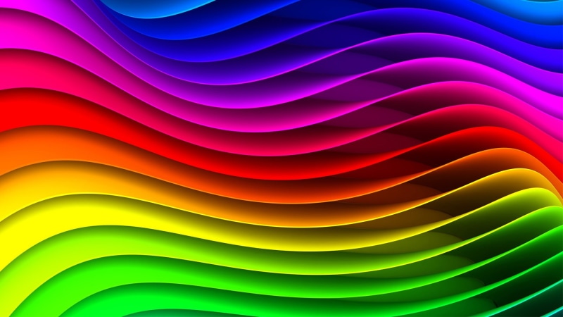 red, 1080P, Striped, green, Abstract, blue, Waveform, Rainbow, Colors