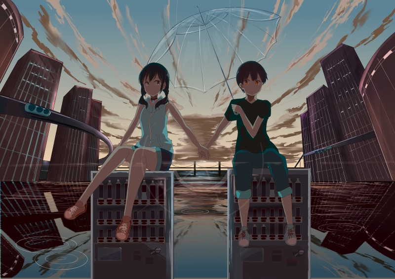 4K, Anime, Hodaka Morishima, Weathering With You, Hina Amano