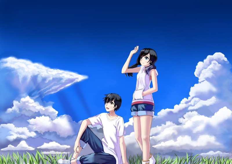 4K, Anime, Weathering With You, Hina Amano, Hodaka Morishima