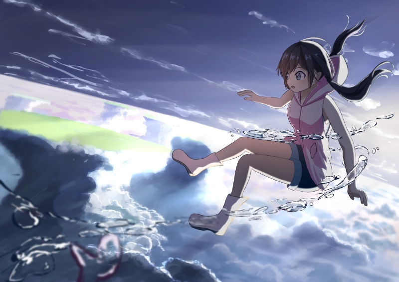 Anime, Weathering With You, 4K, Hina Amano