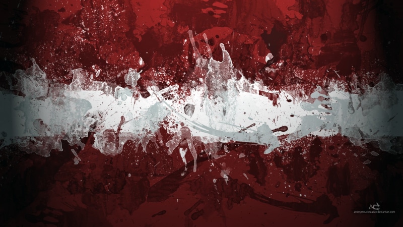 minimalism, fear, Flag of Latvia, simple background, red, no people, aggression, architecture, drop, indoors, stained, blood, 1080P, painting, water, horror