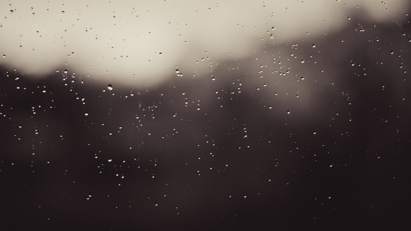 raindrop, drop, window, nature, no people, drops, day, tranquility, full frame, water on glass, wet, close-up, monochrome, water, transparent, 1080P, water drops