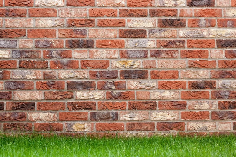 brickwork, building exterior, stone wall, clinker bricks, backgrounds, land, cement, textured, day, clinker, garden wall, 4K, outdoors, clinker wall, full frame