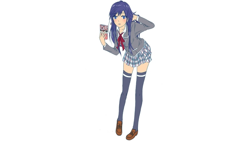 teenager, Yukinoshita Yukino, headphones, skirt, female, anime, character, one person, lifestyles, full length, fashion, young women, standing, listening
