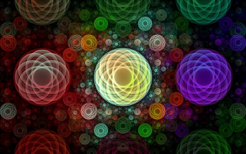 fractal, red, glass, circles, choice, space, art and craft, curve, close-up, 1080P, motion, illustration, digital, backgrounds, decoration, circle, vibrant Color